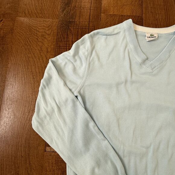 Lacoste Sweater Mens Small Crewneck Pullover Embroidered Croc Casual - Picture 4 of 11